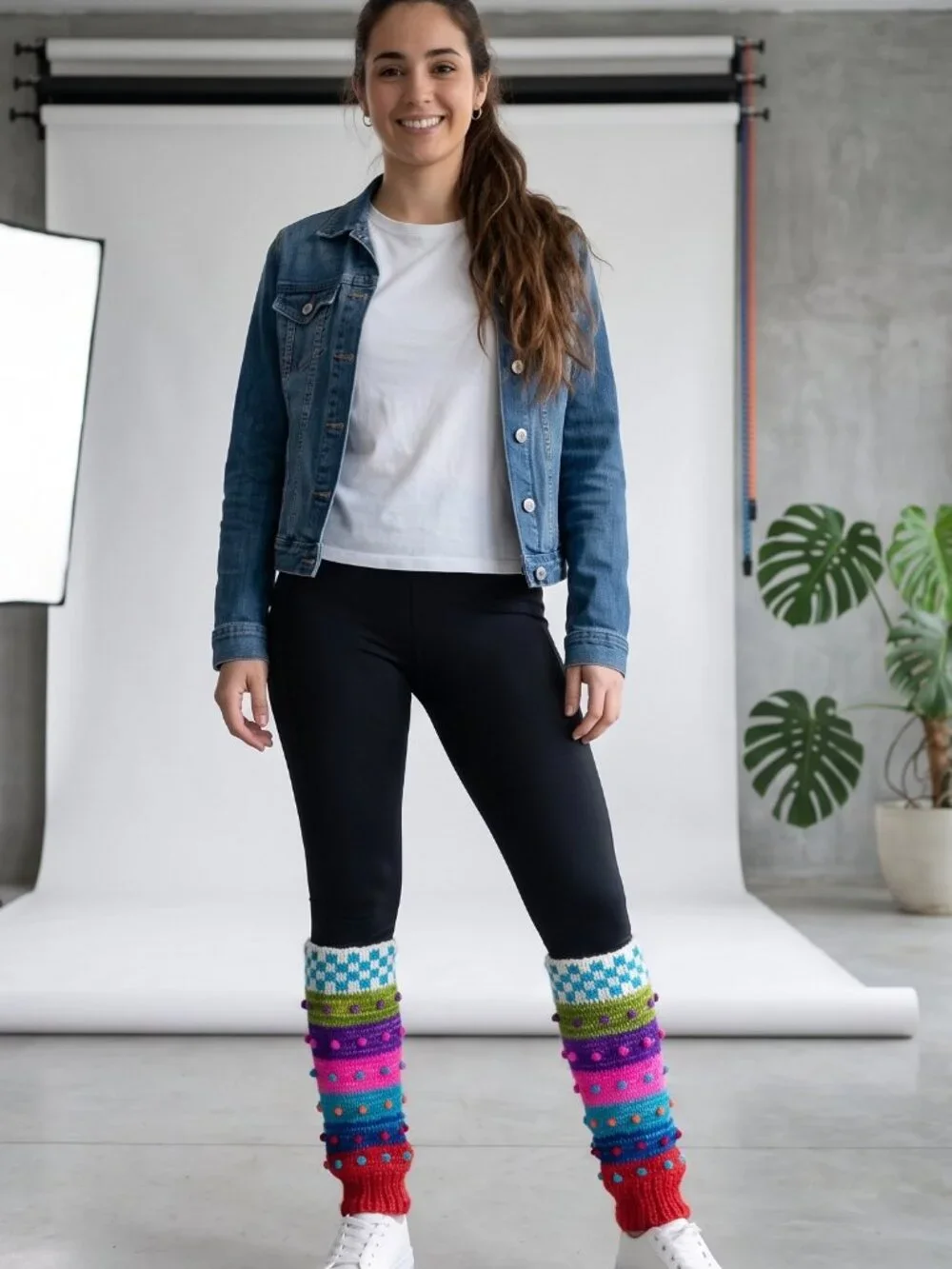 Handwoven Andean Booties, Multicolored, Warm Winter